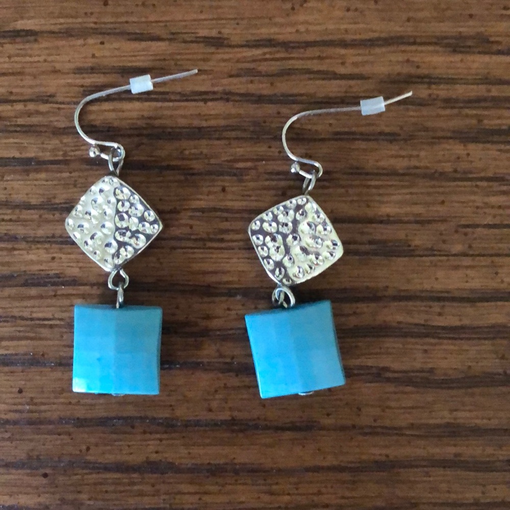 Silver and turquoise earrings